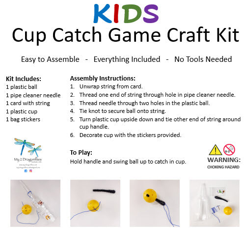 Cup Catch Game - Kids Craft Kit