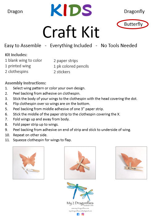 Wing Clips - Kids Craft Kit